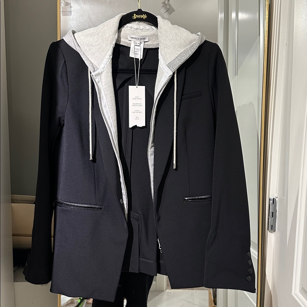 Veronica beard scuba jacket with hoodie Dickey - Picture 12 of 13